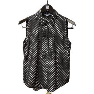 🌟70% OFF🌟Tommy Hilfiger Polka Dot Navy Sleeveless Top
